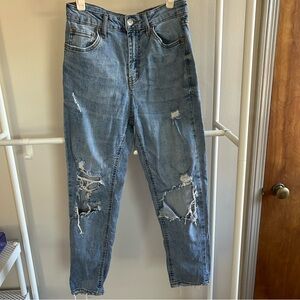 Wild fable distressed high rise mom jeans Size 2
